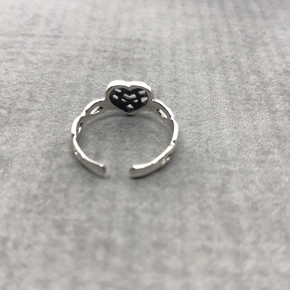 NWT-Sterling Silver (925) Celtic Heart Toe Ring - Picture 5 of 7